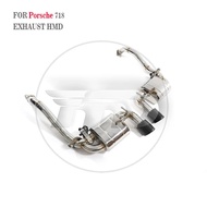 HMD Exhaust Catback For Porsche 718 982 Model Car Accessories With Valve remote control