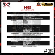 Motherboard Rx7 H61 Lga 1155 Ddr3 H61 Mainboard Support Nvme