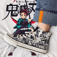 GP6 2021 Demon Slayer Anime High-top Canvas Shoes Women Trend Ulzzang Sneakers Women