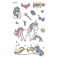 Liufenpu Gift EC Cute Unicorn Tattoo Sticker (EC-665) -Halloween Party Dress Up/Tattoo