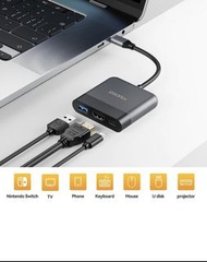 USB 集線器,適用於 Switch,4K USB 3.0 C HDMI 集線器電纜,適用於交換器