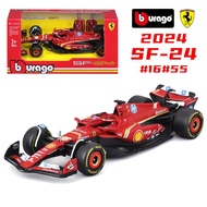 Bburago 1:43 F1 2024 Ferrari SF23 SF24 16 Charles Leclerc RB20 1 Max Verstappen W15 MCL38 Formula 1