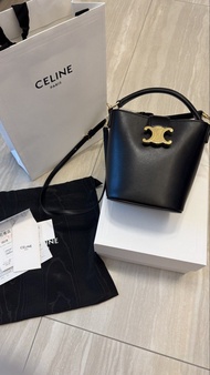 CELINE Louise mini Bucket Bag 迷你水桶包 黑