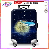 Áo Trùm Vali 20 Inch - 24 Inch In Hình 3D Nhiều Hình Cao Cấp Shalla Cc34