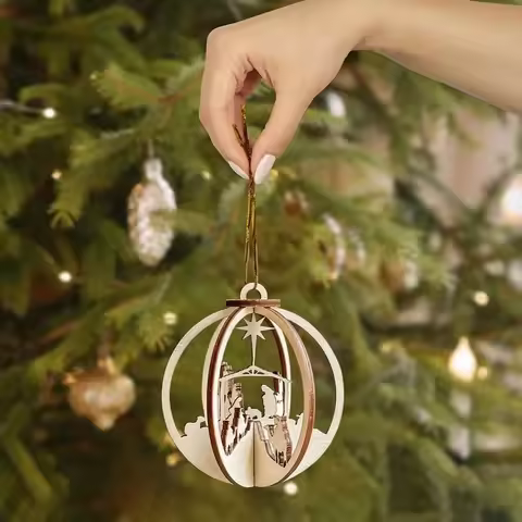 Christian Christmas Decorations - Jesus Christmas Decorations - Religious hanging decorations on Chr