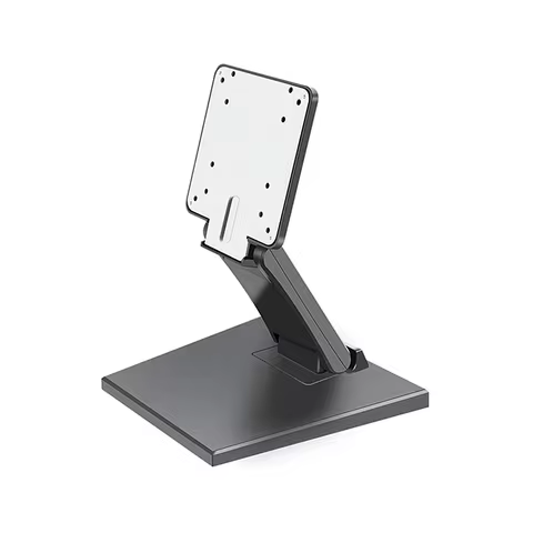 Foldable Computer Monitor Stand Bracket VESA Desktop Shelf PC LCD Vertical Mount Upright Hanger 75*7