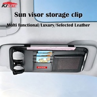 Haval Multi Functional Sunshade Card Clip Luxury Leather Storage Box Universal Bag for H6 H6S H6 Phv
