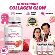 Vitamin C & Collagen Glutathione Anti-Aging Gummies - Strawberry Flavor Skin Brightening Beauty Supp