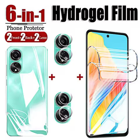 Soft Hydrogel Film for Oppo A58 A78 4G Screen Protector Not Glass on For Oppo A38 A98 5G Camera Lens