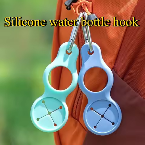 4pcs silicone portable water bottle hook buckle for travel can be stored mineral water bottle is a t