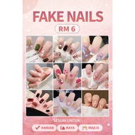 FAKE NAIL 24 PCS WITH GLUE 24 PCS