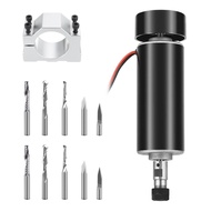LUNYEE CNC Spindle, 500W CNC Spindle Motor,52mm Clamp with ER11 Collet and 10pcs Router Bit Compatib