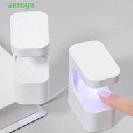 AEROGEM Mini UV Light, Quick Dry Single Finger Portable Nail Lamp, Cute Efficient Curing 45s/60s Tim