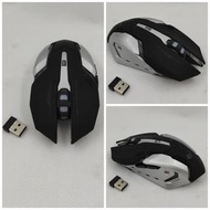 Gaming Mouse LED多色漸變 滑鼠 無線 USB充電 6鍵設計 電競級別 現貨