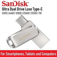 SanDisk Ultra Dual Drive Luxe Type-C  128GB 256GB 512GB 1TB USB 3.1 OTG Flash Drive Thumb Drive SDDD