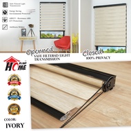SEOUL VOL .1 Korea Zebra Blinds Black System Height 6 Feet(183cm) / Langsir Bidai Korea / Width 2 Fe