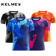 KELME Original Men's Football Jersey Short Sleeve Sportswear Quick Drying Breathable Jersey Customized T-shirt Training Clothes