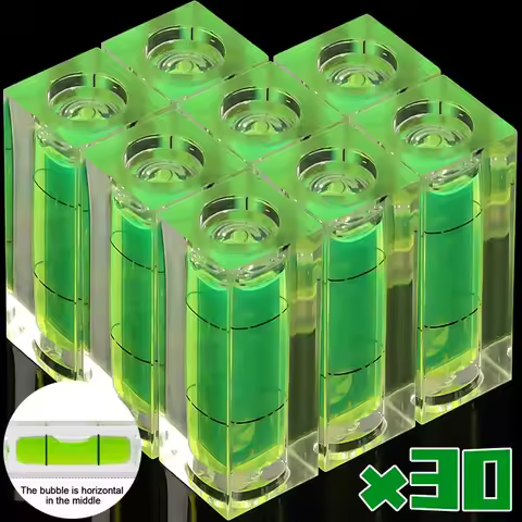 5/30x Mini Spirit Square Bubble Bubble Spirit Level Small Square Acrylic Set-top Box Mounts Measurin