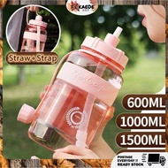 1L/2L 2000ml Water Bottle Large Capacity Bottles Sports Drinking Bottle Outdoor Portable Kettle