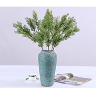 2PCS Artificial Pine Tree Plant Branches Artificial Fake Pine Plant for Home Garden Decorative