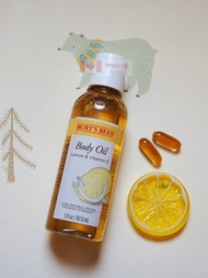 ชุดใหม่ของ Burts Bees Body Oil Lemon Body Moisturizing Oil เพื่อบำรุงผิวและดูดซึมได้ดี