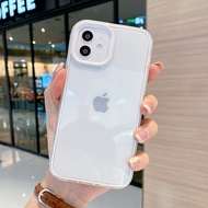 ⚡พร้องส่งจากไทย⚡ 3 IN 1 TPU เคสไอโฟน11 แบบนิ่ม เคส For iPhone 16 15 11 14 12 13 Pro Max X XS Max 6 6