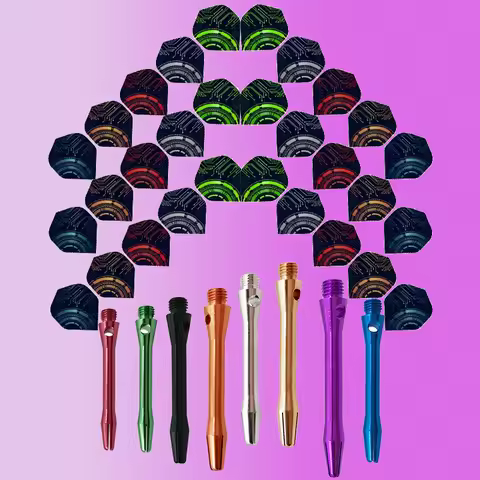 2ba Aluminum Dart Shaft and PET Dart Flights Electronic Dartboard Darts Accessories Plastic Tip Dart