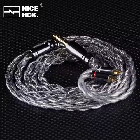 NICEHCK SilverWings IEM Replace Wire Dual Copper Four Processes Conductor Cable 2Pin/QDC for Odyssey