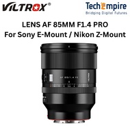 Viltrox AF 85mm F1.4 Pro Full-Frame Lens for Sony E-Mount / Nikon Z-Mount