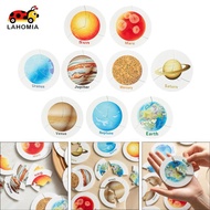 LAHOMIA Solar System Puzzle Toy Educational Toy Logical Thinking Wooden Planets