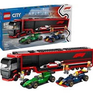 LEGO City F1 Truck with RB20 & AMR24 F1 Car Toys