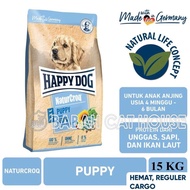 HAPPY DOG NATURCROQ PUPPY 15KG Dog Food HD Makanan Anak Anjing 15 Kg KURIR EKSPEDISI Kering Pencerna