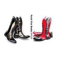 Punk Rocker Fire Fancy Trendy Underground Boots