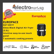 EuropAce EAF 5351Y Gloss Black Digital Air Fryer 3.5L