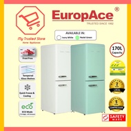 EuropAce 170L Retro 2-Door Fridge [ER7178A] Upgraded Version with 3 Ticks
