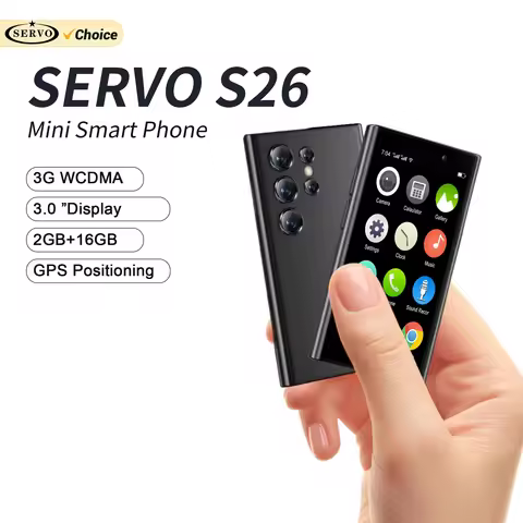 SERVO S26 Mini Pocket Smartphone Android 9.0 OS 3G Network RAM 2G ROM 16GB Play Store WiFi 2 SIM Sta