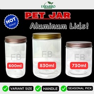 PET JAR Aluminium Cap bottle plastic container biscuit jar biskut container biskut jar 饼干罐 罐子 plasti