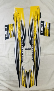 Bộ tem decal dán xe máy Yamaha sirius đời 2013 màu vàng zin thái siêu đẹp