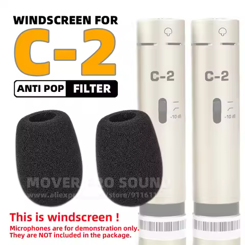 For Behringer C-2 C 2 C2 Windscreen Microphone Windproof Pop Noise Filter Mask Screen Windshield Spo