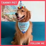 Pet Birthday Saliva Towel Dog Birthday Party Hat Pet Hat Dog Birthday Triangle Towel Pet Saliva Towe