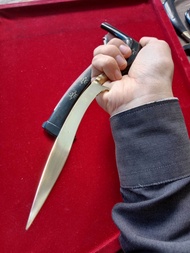 Rencong Aceh asli besi Kuningan ukuran -+33 cm