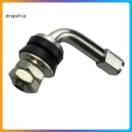 DRO_ 4Pcs Right Angle Chrome Metal Car Motorcycle Wheel Tire Tyre Valve Stems Bolt