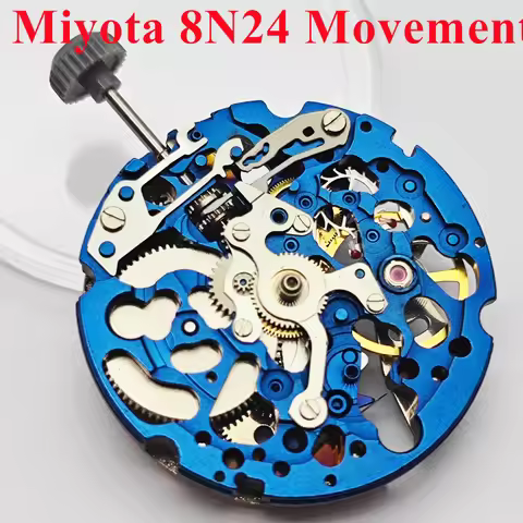 Miyota 8N24 Automatic Mechanical Movement 21600 BHP Watch Movement 21 Jewel Automatic Self-winding S
