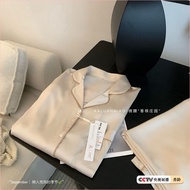 Celebritys Same Silk Pajamas For Womens Spring And Summer High-end Ladys Comfortable Mulberry Silk H