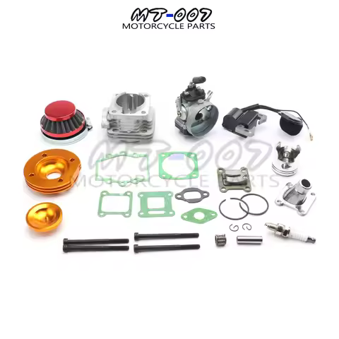 Cylinder Kit 19mm Carburetor Air Filter for 2 Stroke two stroke 47cc 49cc Pocket Bike Mini ATV Quad 