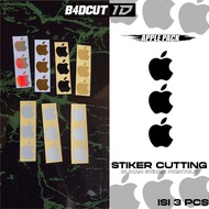 HP Apple stickers, 3 pcs cutting stickers cheaphp, apple logo, reflective sheet, cool