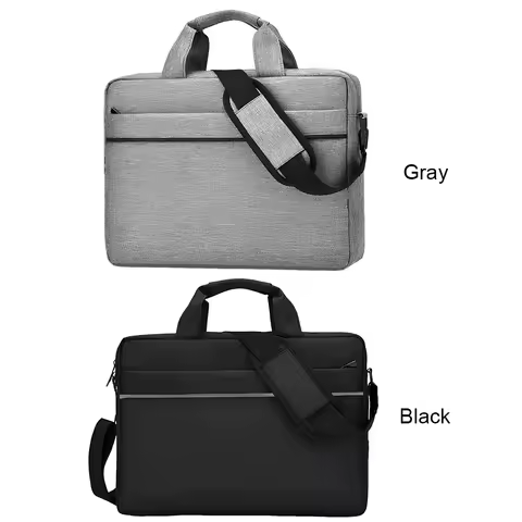 Laptop Crossbody Bag Shockproof Laptop Shoulder Bag Waterproof Computer Cover Bag 3 Compartments Lap