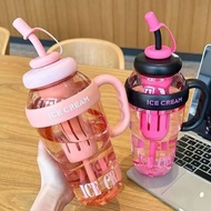 Convenient drinking water bottle, water bottle with filter, 1200ml straw, convenient water bottle fo