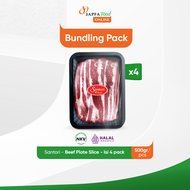 Santori Beef Slice Premium AUS / Daging Sapi / Short Beef Plate 500 gr - Isi 4 pack