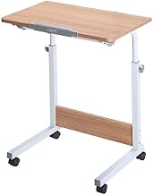 Laptop Desk Tray,Computer, Notebook, Ipad, Book Holder &amp; Stand, Breakfast Serving Bed Tray, Adjustable &amp; Portable,Fashion Coffee Table FENPING (Color : Wood Color, Size : 80cm-50cm)